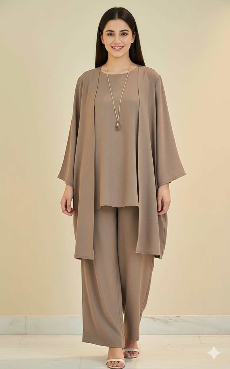 Brown office wear 2 piece suit