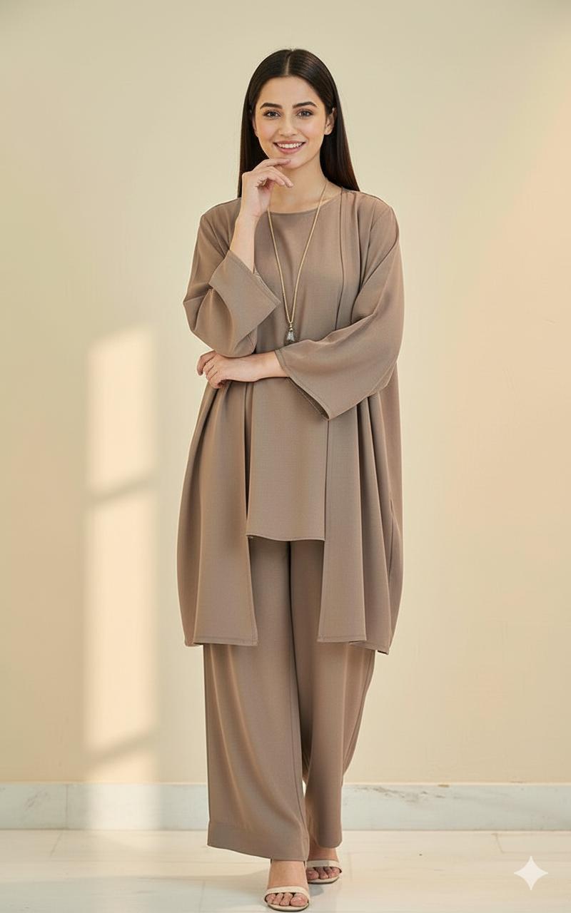 Brown office wear 2 piece suit