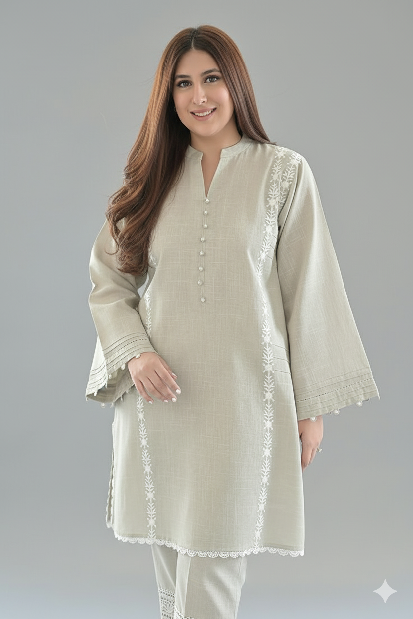 2 piece white outfit