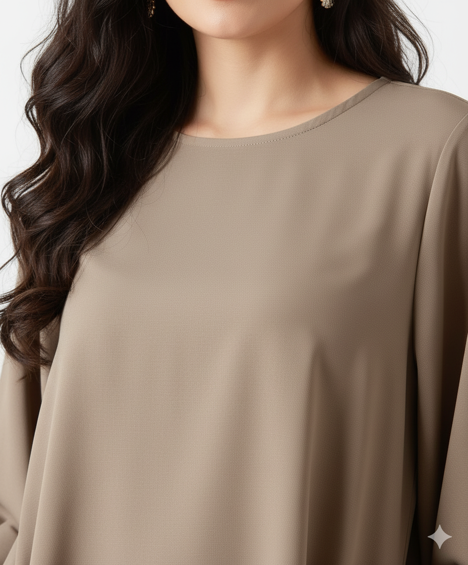 Brown office wear outfit