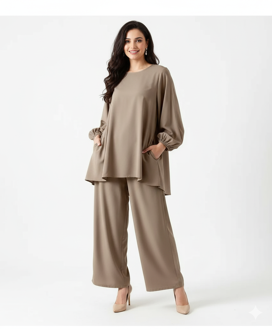 Brown office wear